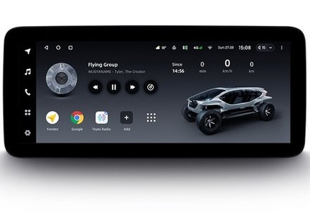 Магнитола для Toyota RAV4 50 2019-2024+ (рынок РФ и ОАЭ) - Teyes LUX ONE ROUND монитор 12.3", Android 10, CarPlay, 4G SIM-слот