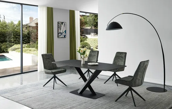 Стул Gem крутящийся темно-зеленый