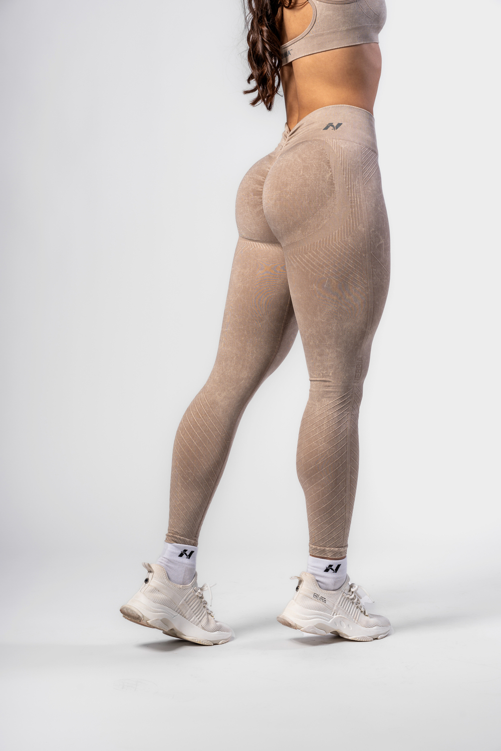 Леггинсы High Waisted Push-Up Leggings TOTALLY SEAMLESS 303 Кремовые