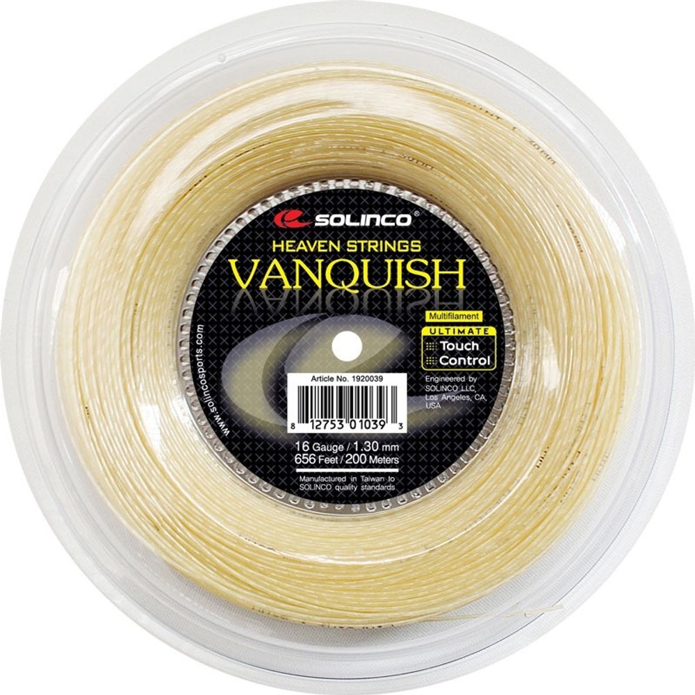 Струны для тенниса SOLINCO VANQUISH Gold Бобины 200 м
