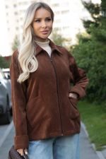 Жакет вельветовый Реджина (коричневый) Б14563-9М LT Collection