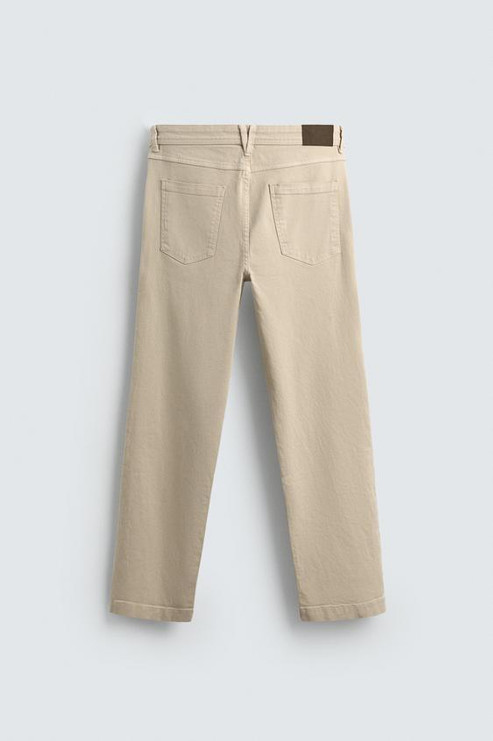 ZARA БРЮКИ STRAIGHT FIT, ЭКРЮ