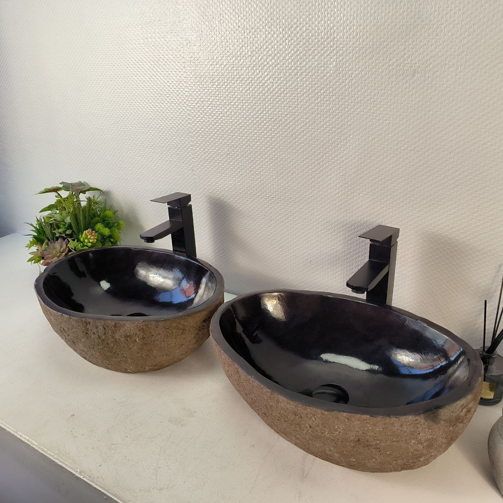 Раковина из речного камня ПАРА! RS-65359 48*34*15 0865