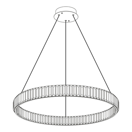 Citilux Чезаре CL338181 LED Люстра хрустальная с пультом Хром