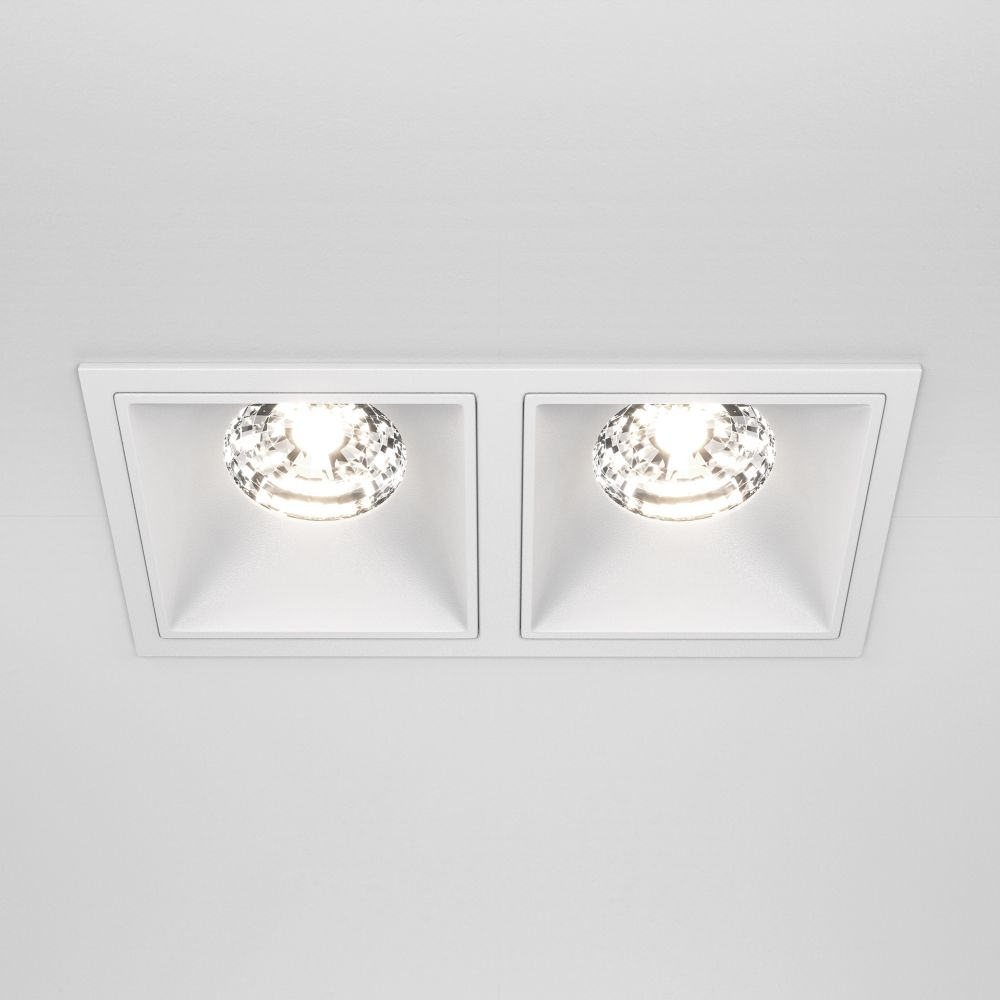 Модульный встраиваемый светодиодный светильник диммируемый Maytoni Alfa LED DL043-02-15W4K-D-SQ-W