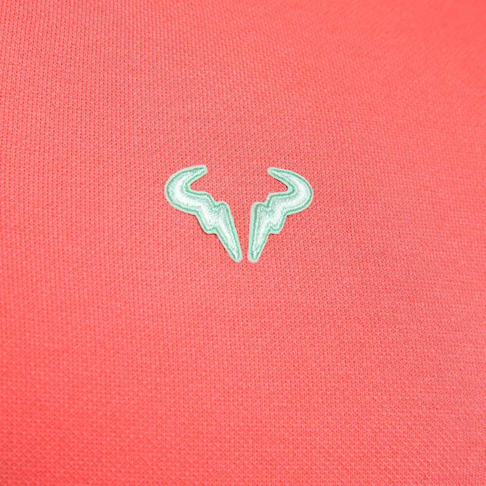 Мужское теннисное поло Nike Rafa Slim Polo - ember glow/ember glow/jade ice