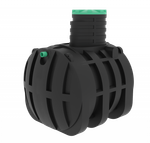 Септик переливной Мультпласт Термит Профи+ 5,5 PR 5500 л. горизонтальный / 2200 л. в сутки / 12 чел. / принудительный сброс (2100x1970x2590см;237кг;черный) - арт.555462