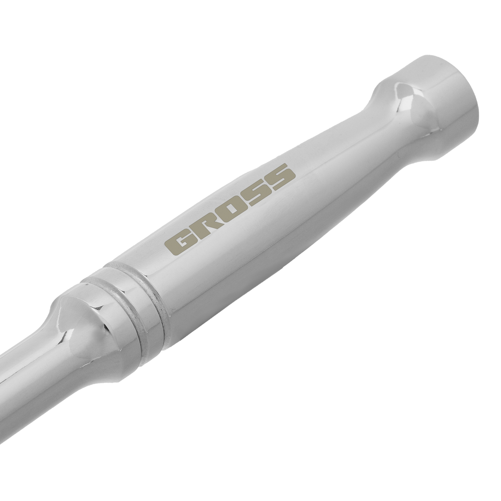 Ключ-трещотка 3/8", CrV, 120 зубьев, цельнометаллический, хром Gross