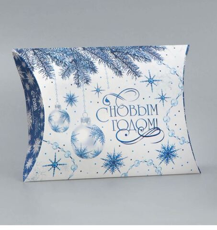 Коробка сборная фигурная «С Новым годом!», снежинки, 19 × 14 × 4 см 9667708