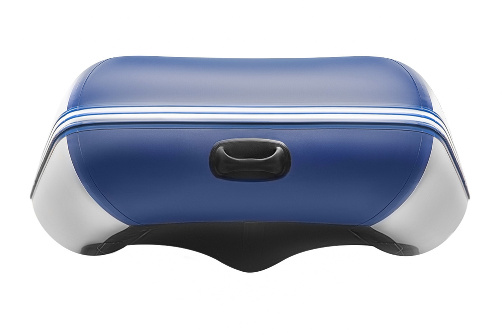 Броня-360 СК слань+киль белый-синий (Лодка ПВХ под мотор с усилением)