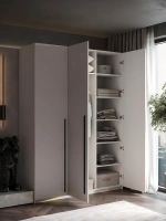 Шкаф распашной 120*40*200 белый, Lorena 6