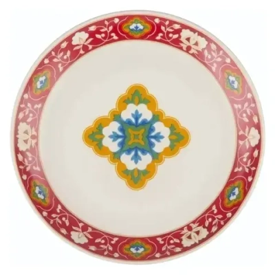 Тарелка мелкая 210 мм Красная Пахта керамика