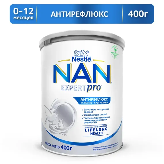 Смесь NAN антирефлюкс 400 г с 0 мес