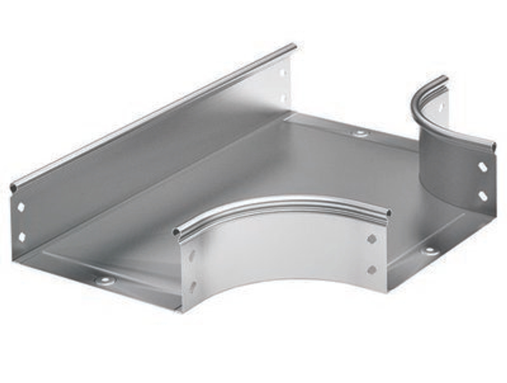 Ответвитель DPT T-образный горизонтальный 50x50 в комплекте с крепежнымиэлементами и соединительными пластинами, необходимыми для монтажа, цинк-ламельный