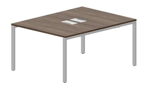 Составной стол Strike на 2 рабочих места 1180х1566х750мм (2 металлических аутлета)