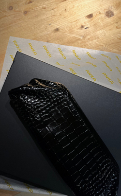 Сумка Эклер кроко черный мини