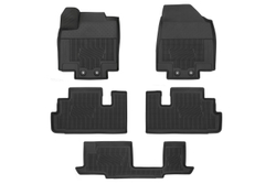 Коврики в салон для NISSAN Pathfinder, 2021-, 5 шт., 3 ряд цельное сид. (полиуретан) KR7486T089BE