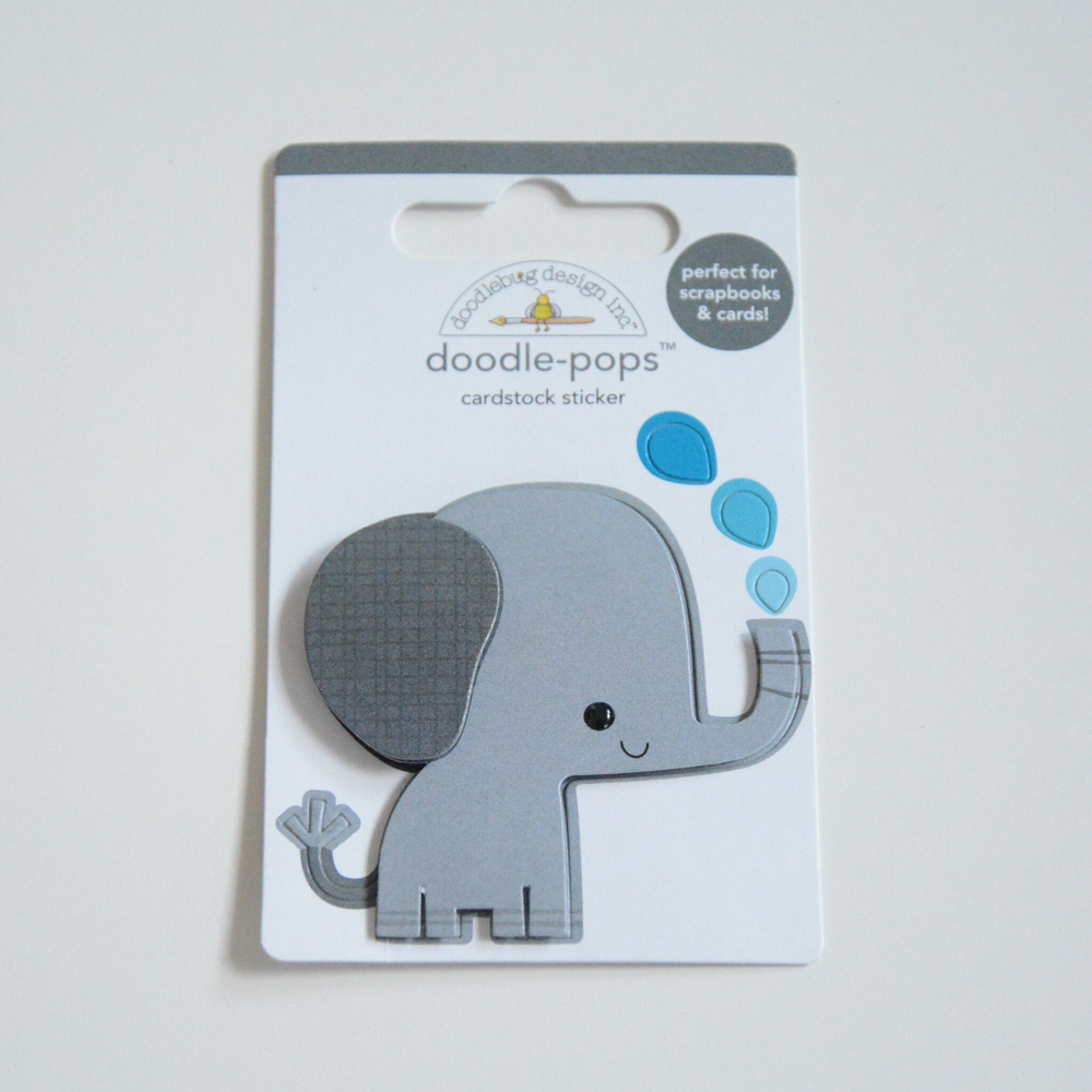 Паф-стикер Слоненок Doodlebug Doodle-Pops 3D Stickers