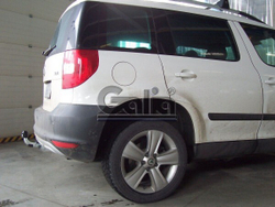 Фаркоп оцинкованный Galia S098C для Skoda Yeti 2009-2018(паспорт и сертификат в комплекте)(без электрики)