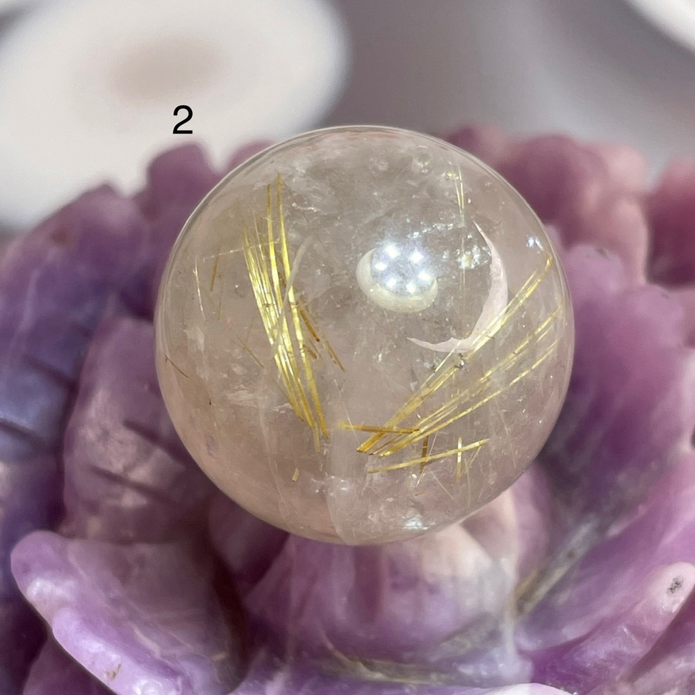 51555  Рутиловый кварц Шар 22мм