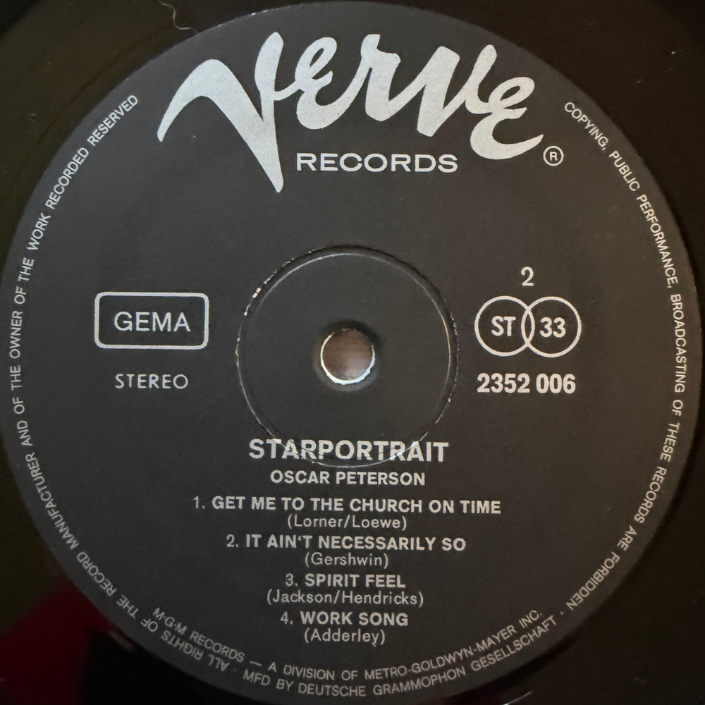 Oscar Peterson ‎– Starportrait 2LP (Германия) Т