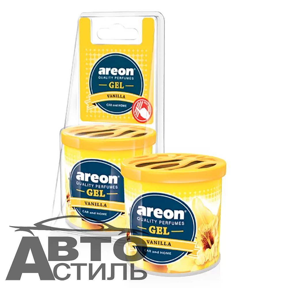 Ароматизатор в банке под сиденье Areon GEL САN 80гр - Ваниль\Vanilla