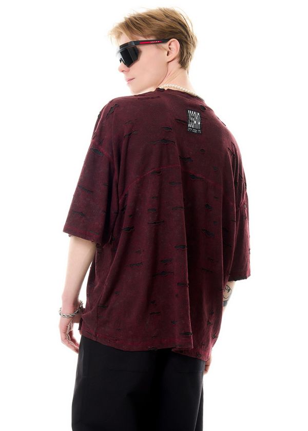 Футболка Utopia бордовая - фото 3