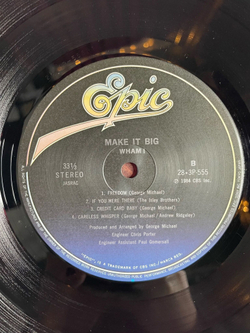Винтажная виниловая пластинка LP Wham! Make It Big (Japan 1984) (Obi) 28 3P-555