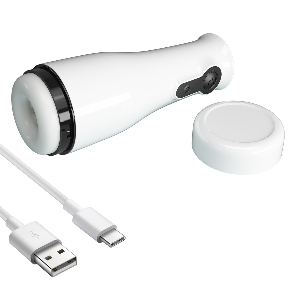 Мультифункциональный мастурбатор Sabrina (Цвет: белый)