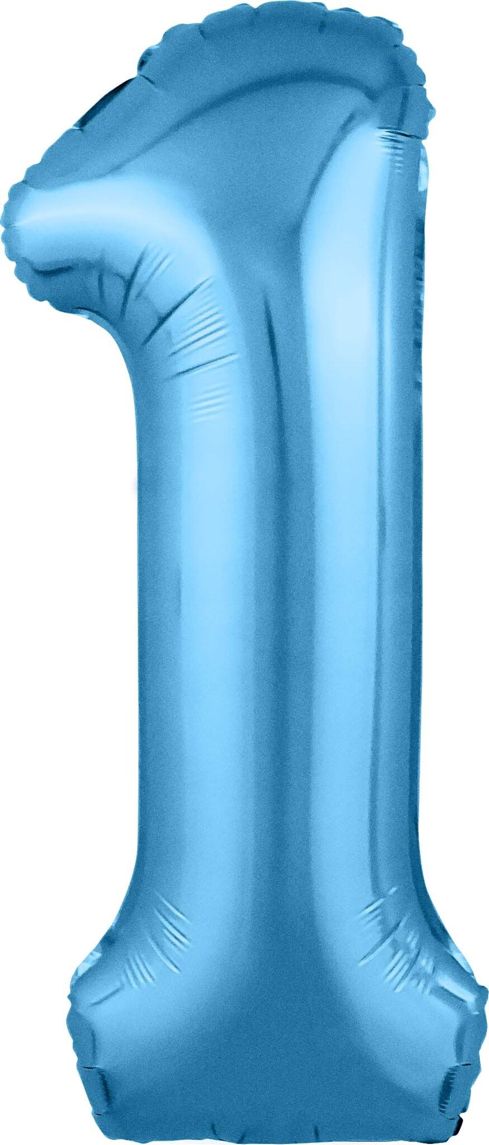 Шар цифра, 1 Голубой, 40/102 см