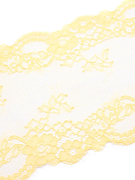 03-229 Кружево эластичные реснички 17 см, желтый