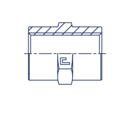 Соединение PS BSP 1/4 - BSP 1/2