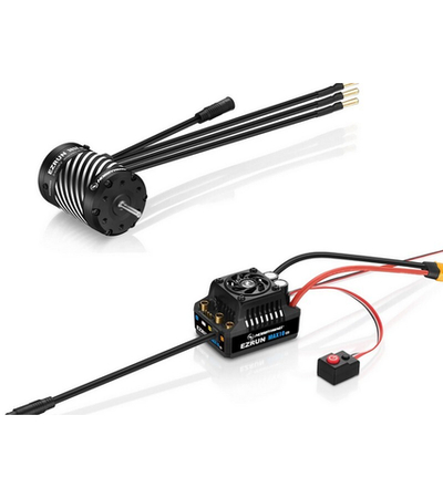 Бесколлекторная бессенсорная система Hobbywing COMBO-MAX10 G2-80A&3652SD-5400KV-G3 влагозащита