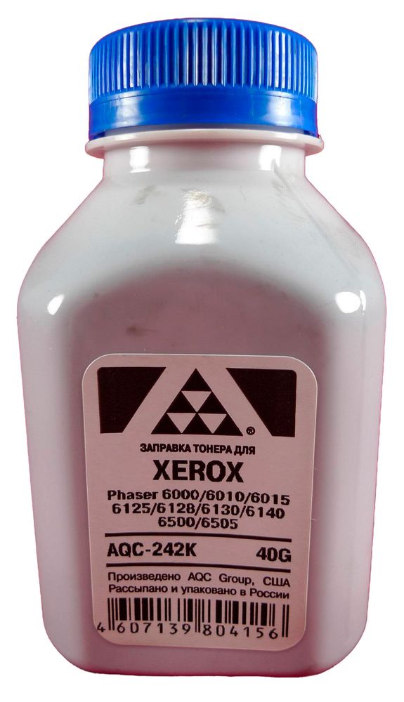 Тонер XEROX Phaser 6000/6010/6015/6125/6128/6130/6140/6500/6505 Black (40гр) (AQC-США)