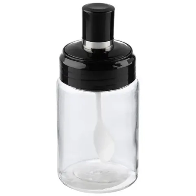 Банка для специй и сыпучих продуктов с ложкой, Vassetto, объем 240 мл (стекло/полипропилен