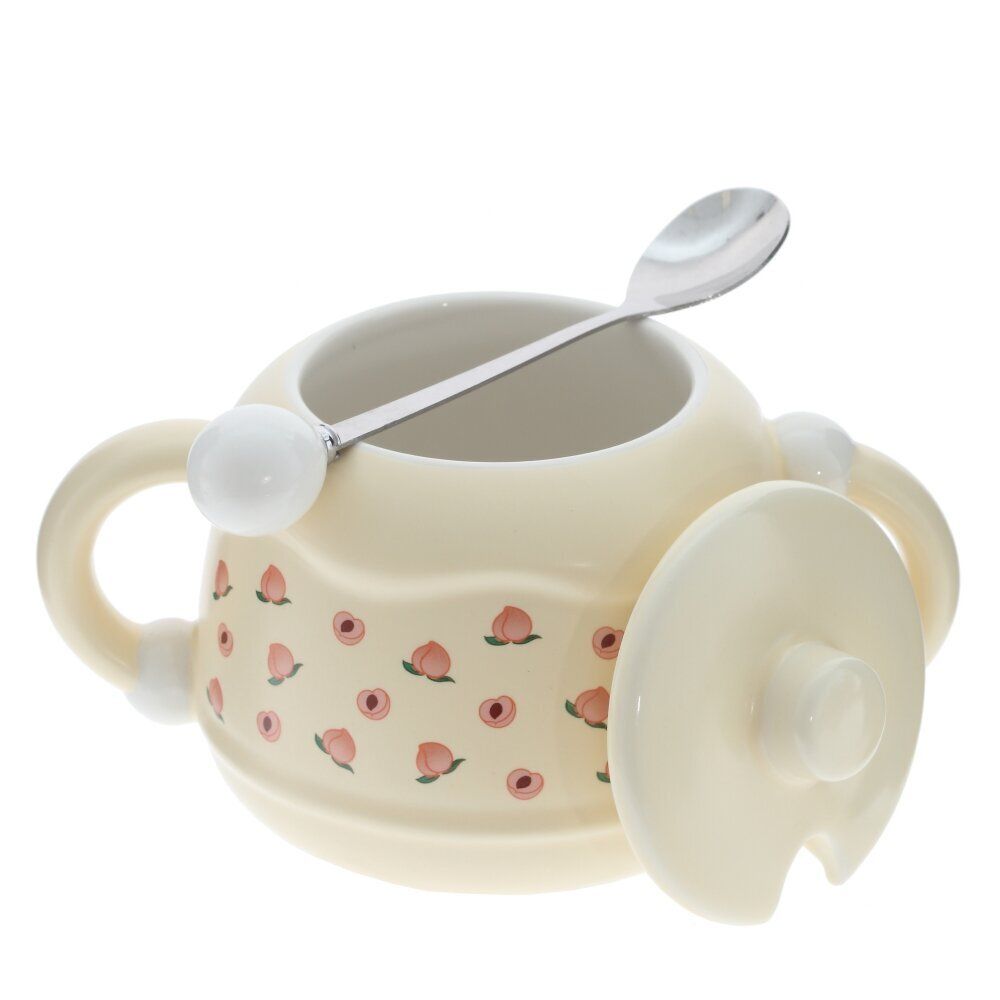 GAEM Кружка с крышкой и ложкой, 380 мл, L16 W11 H10 см, 4в.