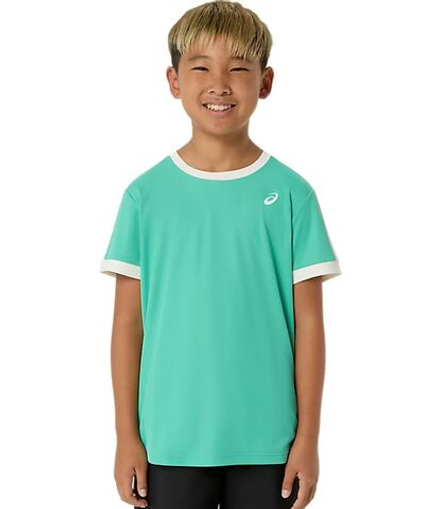 Детская теннисная футболка Asics Boys Short Sleeve - aurora green