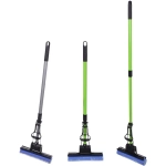 Швабра Селфи с губкой ПВА металлическая ручка 110 см(отжим один ролик) 8019