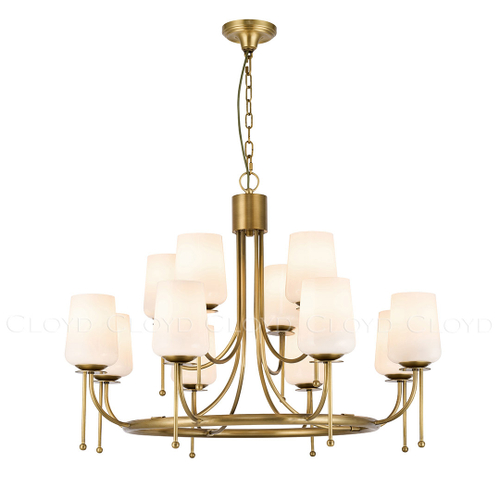 Люстра Cloyd MIDGARD C12 / Ø86 см - латунь (арт.11698)