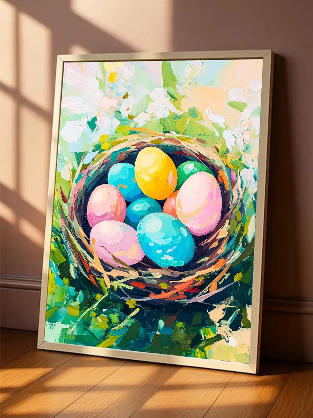 Постер весна 40х50 см интерьерный пасха декор