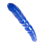 Синий двусторонний фаллоимитатор 28,5см ToyFa Basic 882024
