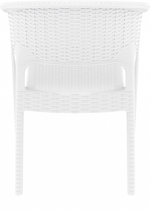 Кресло пластиковое плетеное, Siesta Contract Panama, белый
