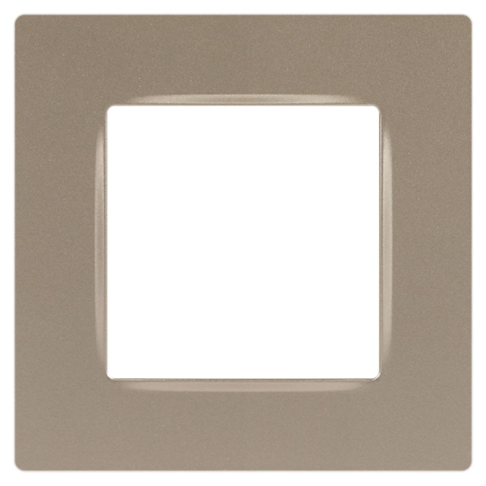 Рамка для розеток и выключателей ЭРА Серия 12 12-5201-04 на 1 пост, Классик, шампань