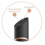 Перезаряжаемая вибропуля Adrien Lastic Rocket Black