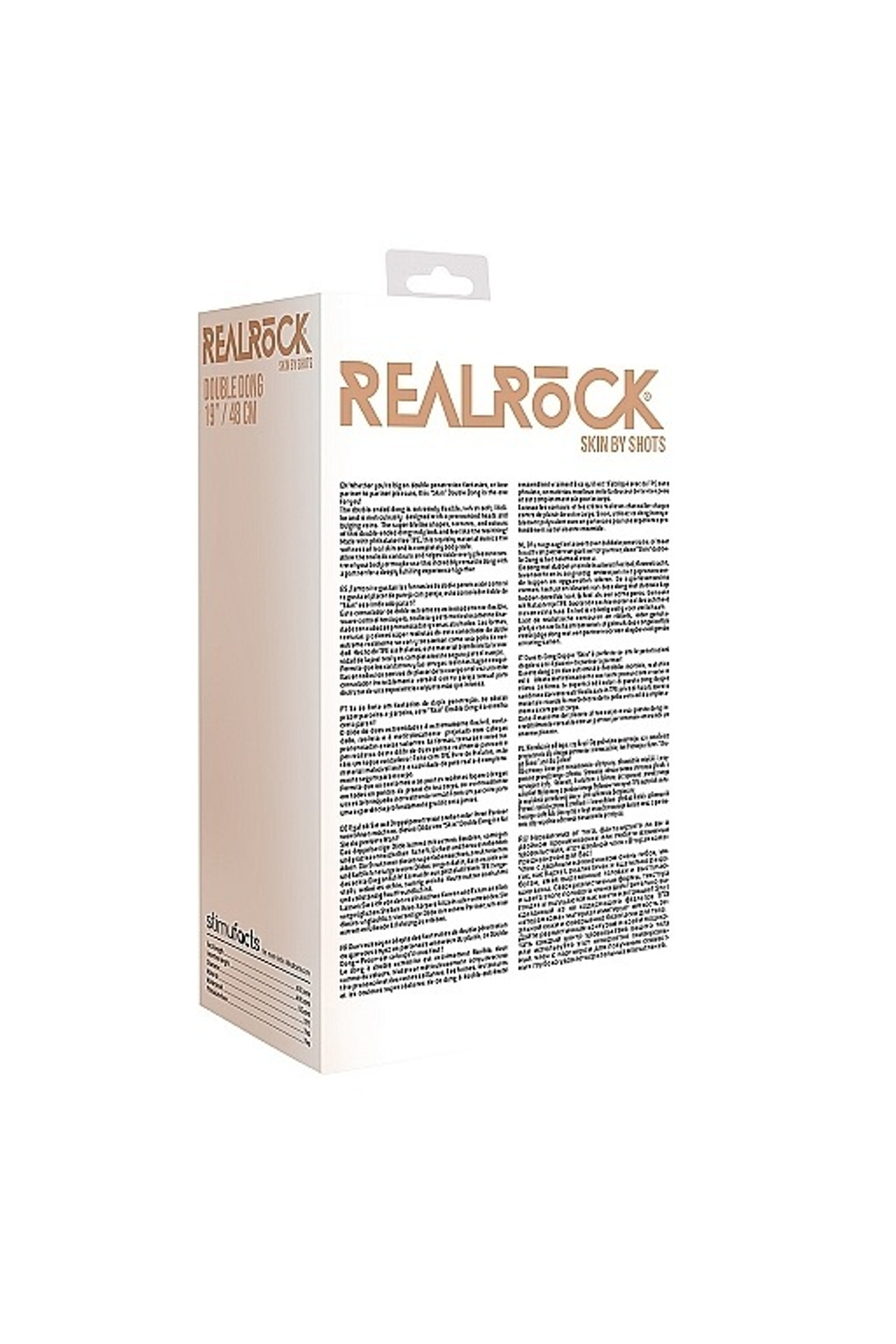 Двусторонний фаллоимитатор RealRock Double Dong - 48 см