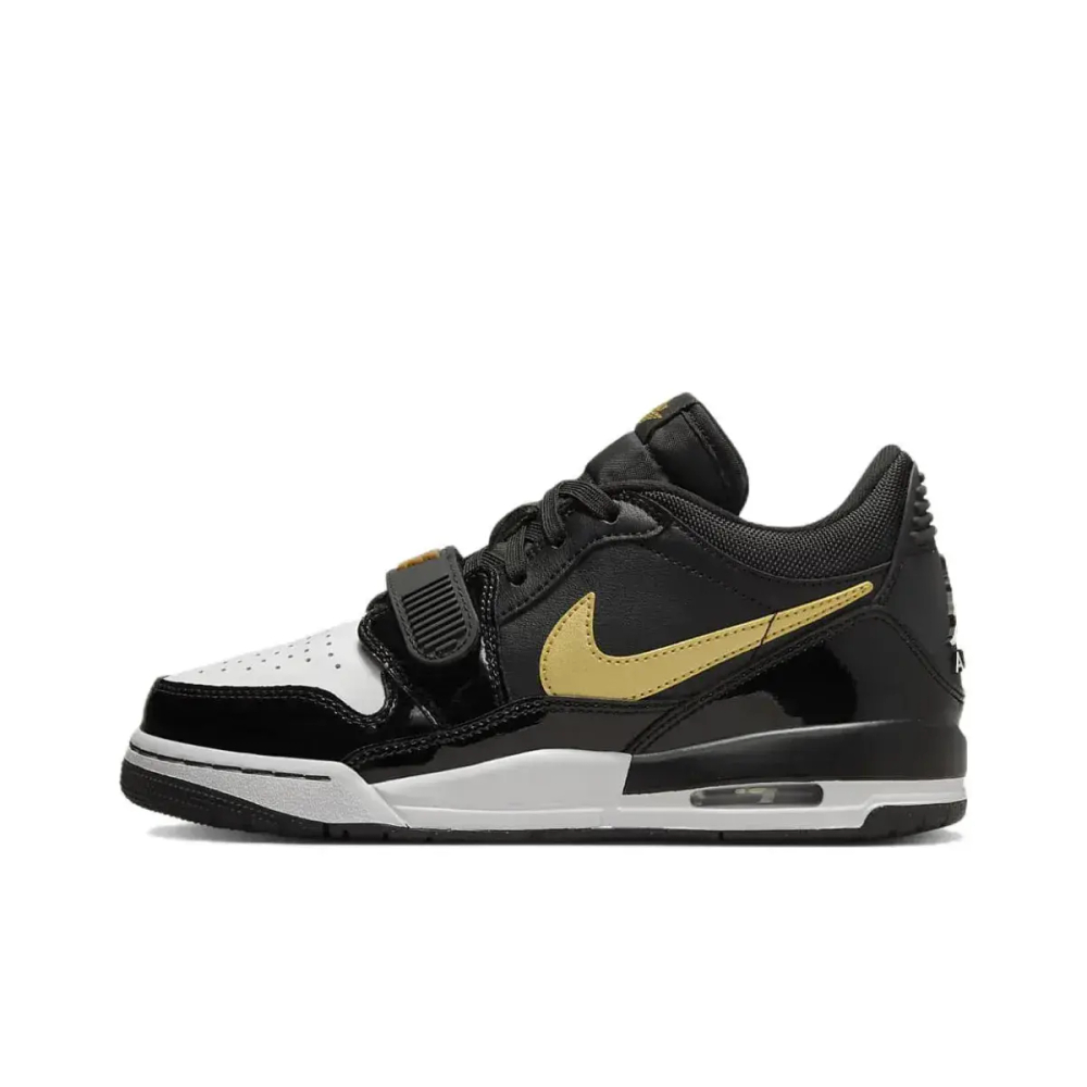Jordan Legacy 312 Low Black Metallic Gold GS