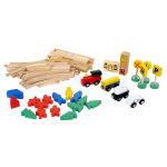 Развивающая игрушка Деревянная дорога 48 элементов, коробка C-41882