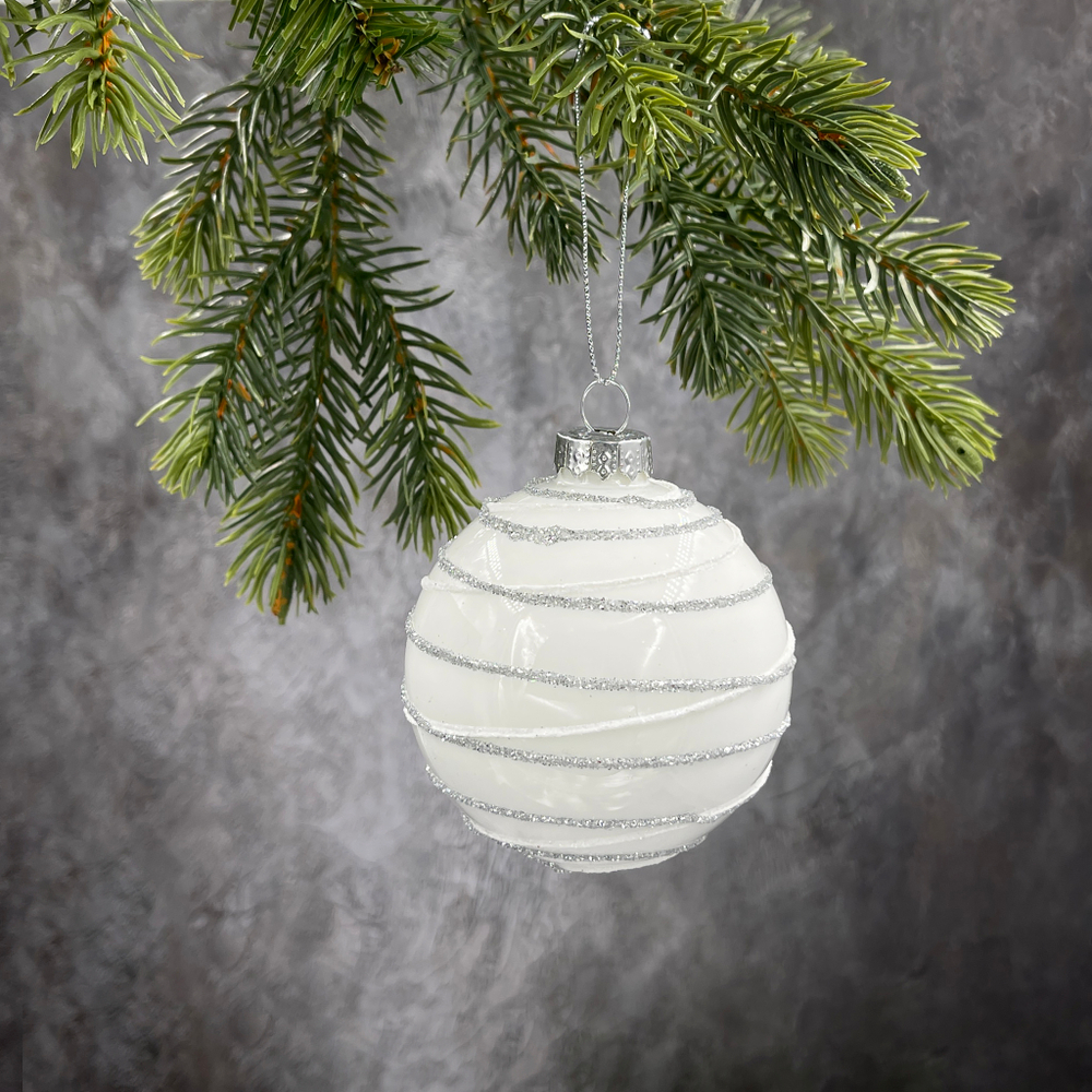 Набор шаров 7см 18шт ChristmasDeLuxe белый микс