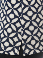 Блузка БЛ-22/синебелый-иллюзия