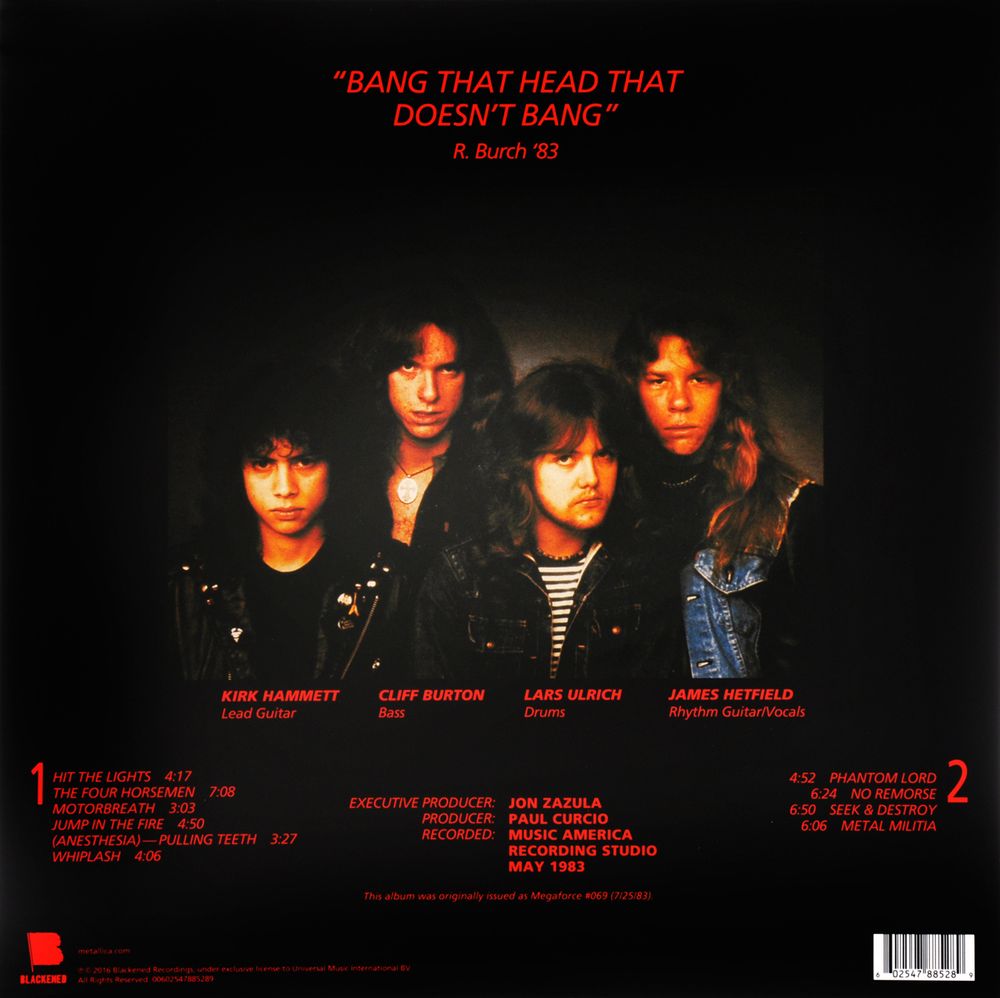 Metallica. Kill 'Em All (LP)